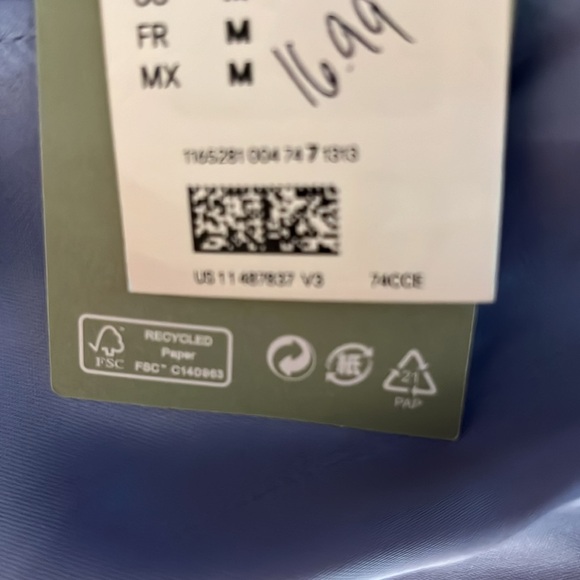 H&M Periwinkle Satin Wrap Dress - Picture 9 of 9